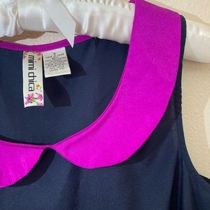 Mimi Chica vintage UK style Peter Pan Collar Blouse